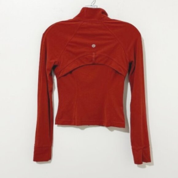 Lululemon Nulu Cropped Define Jacket - Cayenne Women’s Size 4 - Picture 3 of 4